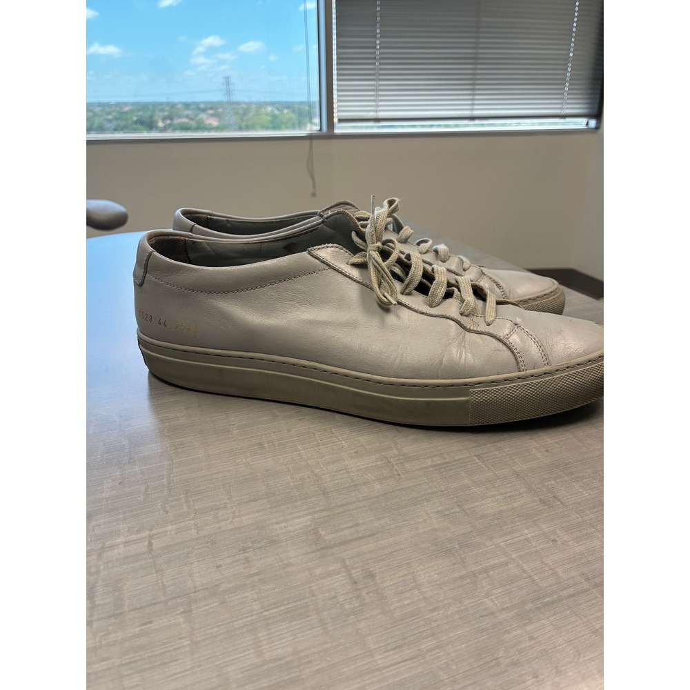 Common Projects Original Achilles Low Grey Leather Sneakers 1528 44 US 11